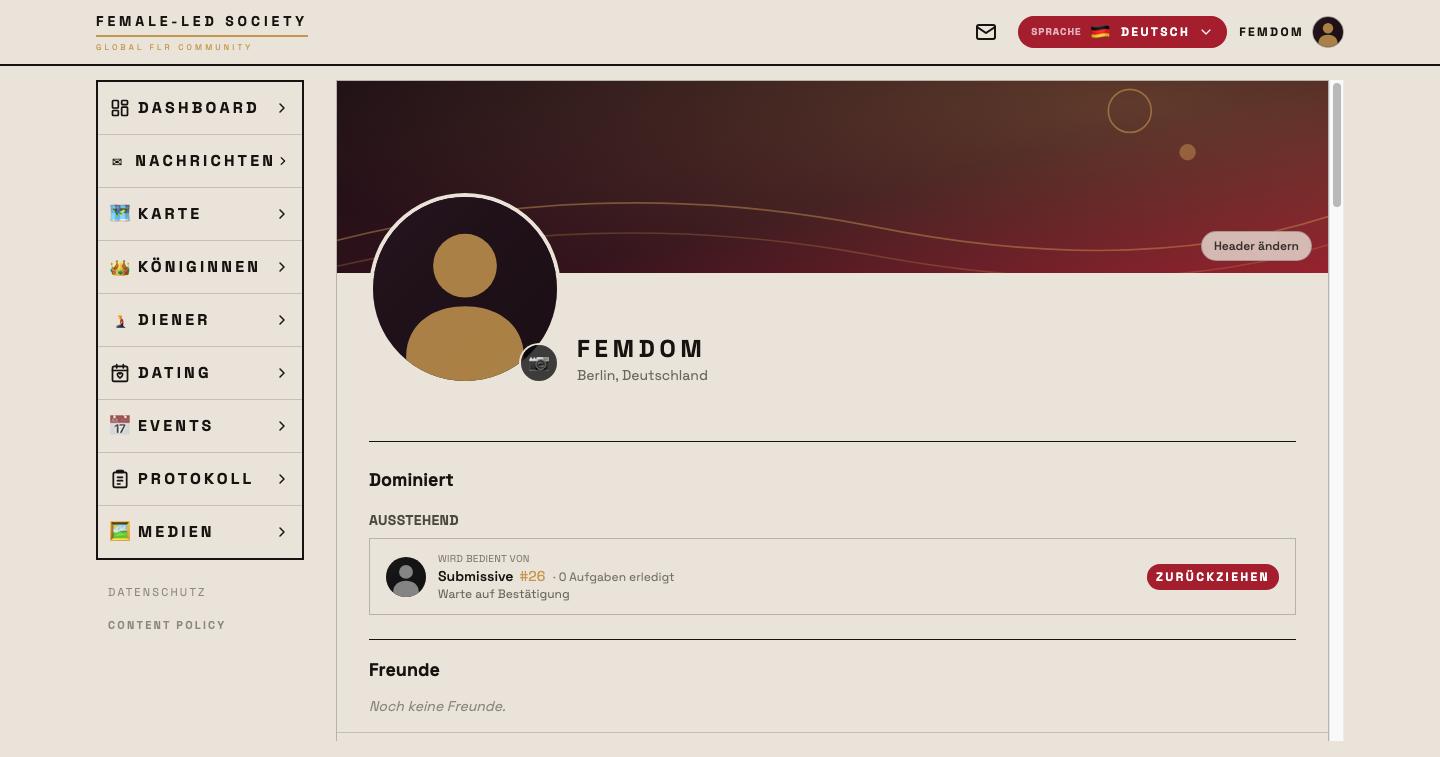 Profil von Femdom